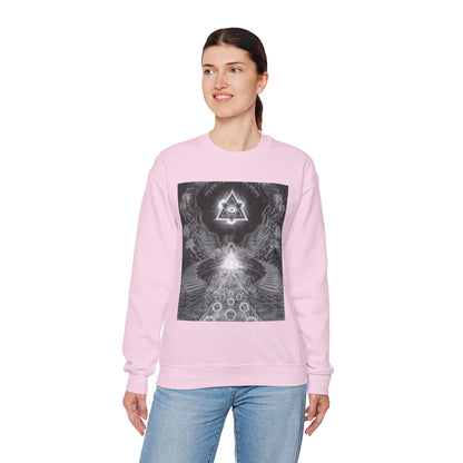 Cosmic Vibes Crewneck Sweatshirt, Unisex Graphic Sweater, Spiritual Gift, Astrology Apparel, Festival Wear, Comfort Fashion
