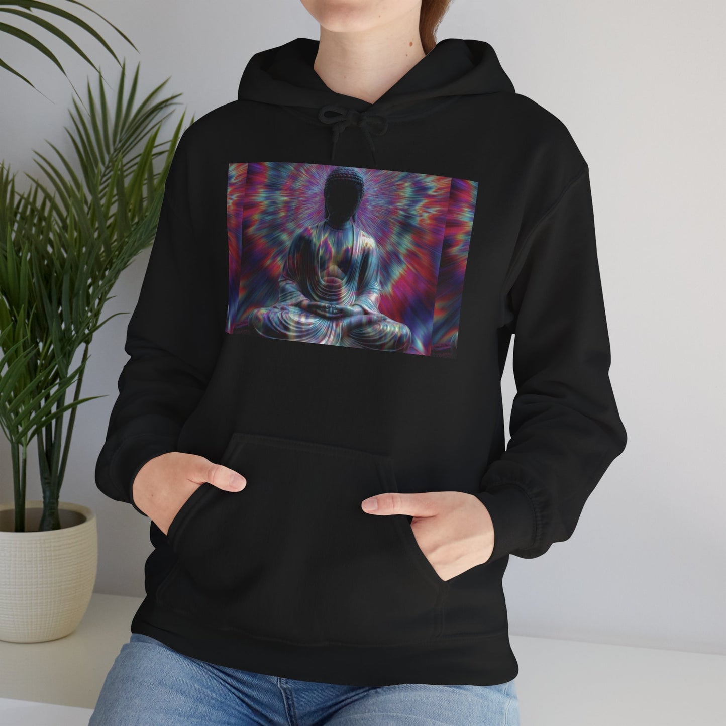 Meditative Vibes Hoodie - Cozy Sweatshirt for Yoga, Mindfulness, Gifts, Spirituality, Relaxation || Unisex Heavy Blend