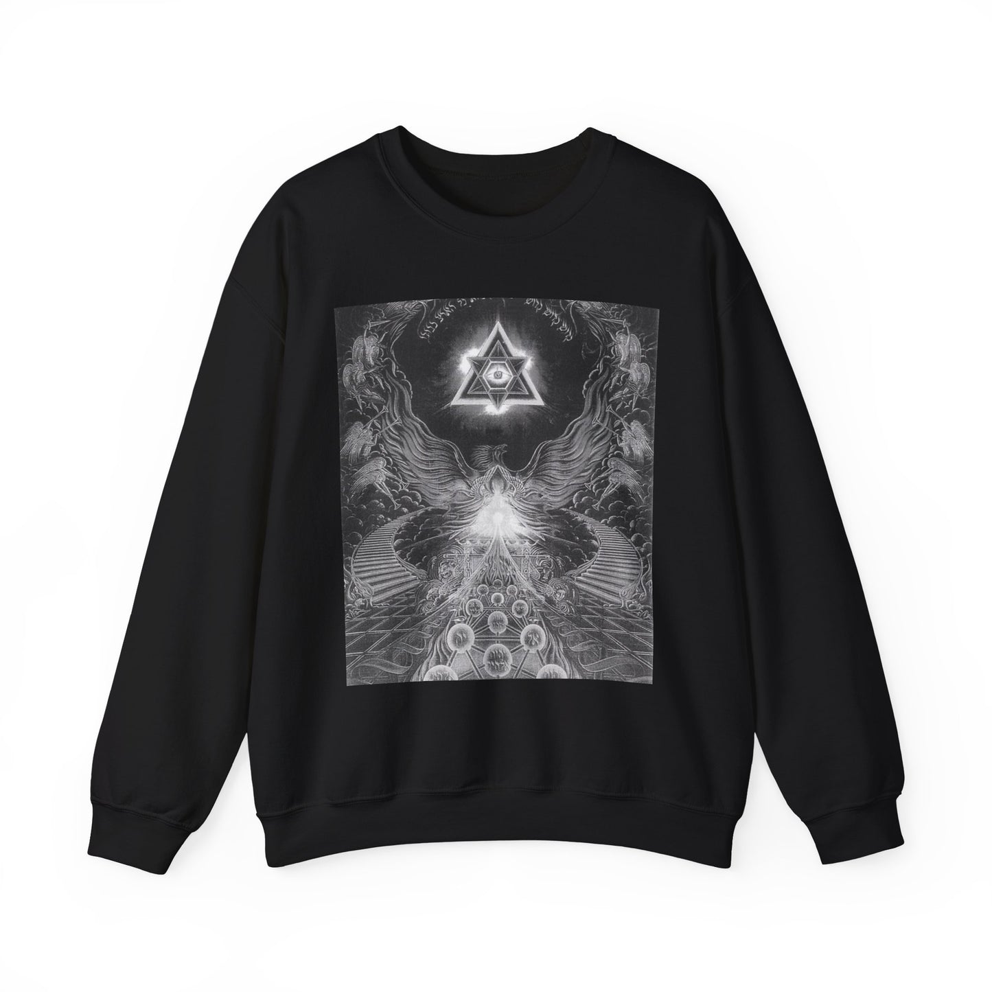 Cosmic Vibes Crewneck Sweatshirt, Unisex Graphic Sweater, Spiritual Gift, Astrology Apparel, Festival Wear, Comfort Fashion