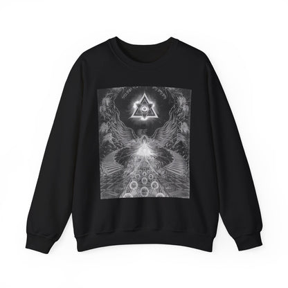 Cosmic Vibes Crewneck Sweatshirt, Unisex Graphic Sweater, Spiritual Gift, Astrology Apparel, Festival Wear, Comfort Fashion