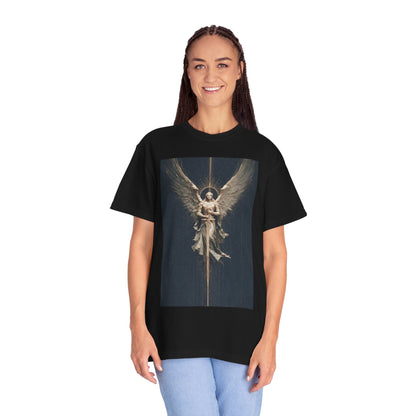 Angel Protector Graphic T-Shirt, Spiritual Shirt for Meditation, Unisex Tee for Festivities, Gift for Believers, Casual Wear