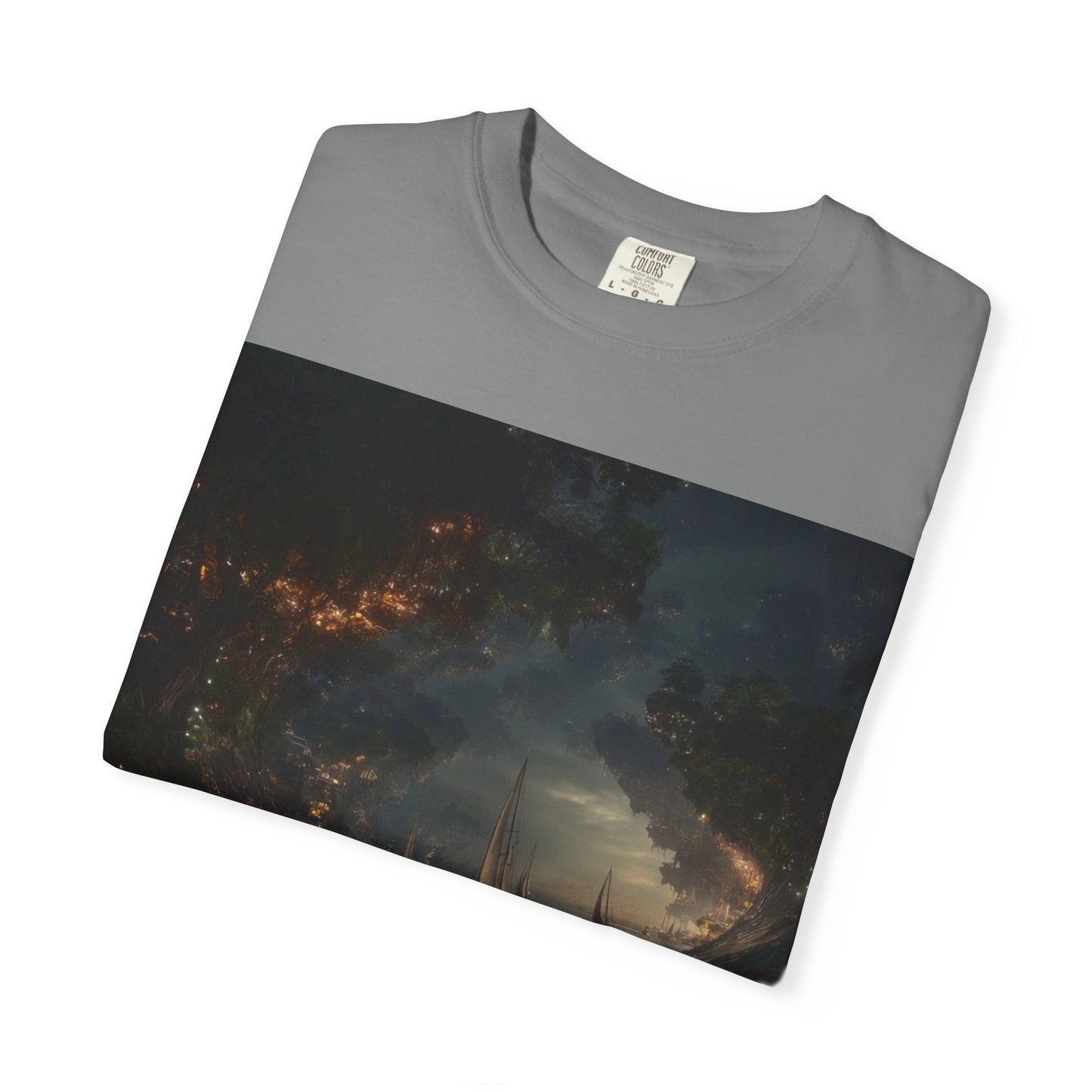 Enchanted Forest Unisex T-shirt, Cozy Casual Wear, Nature Lover Gift, Fantasy Graphic Tee, Unique Outdoor Adventure Shirt