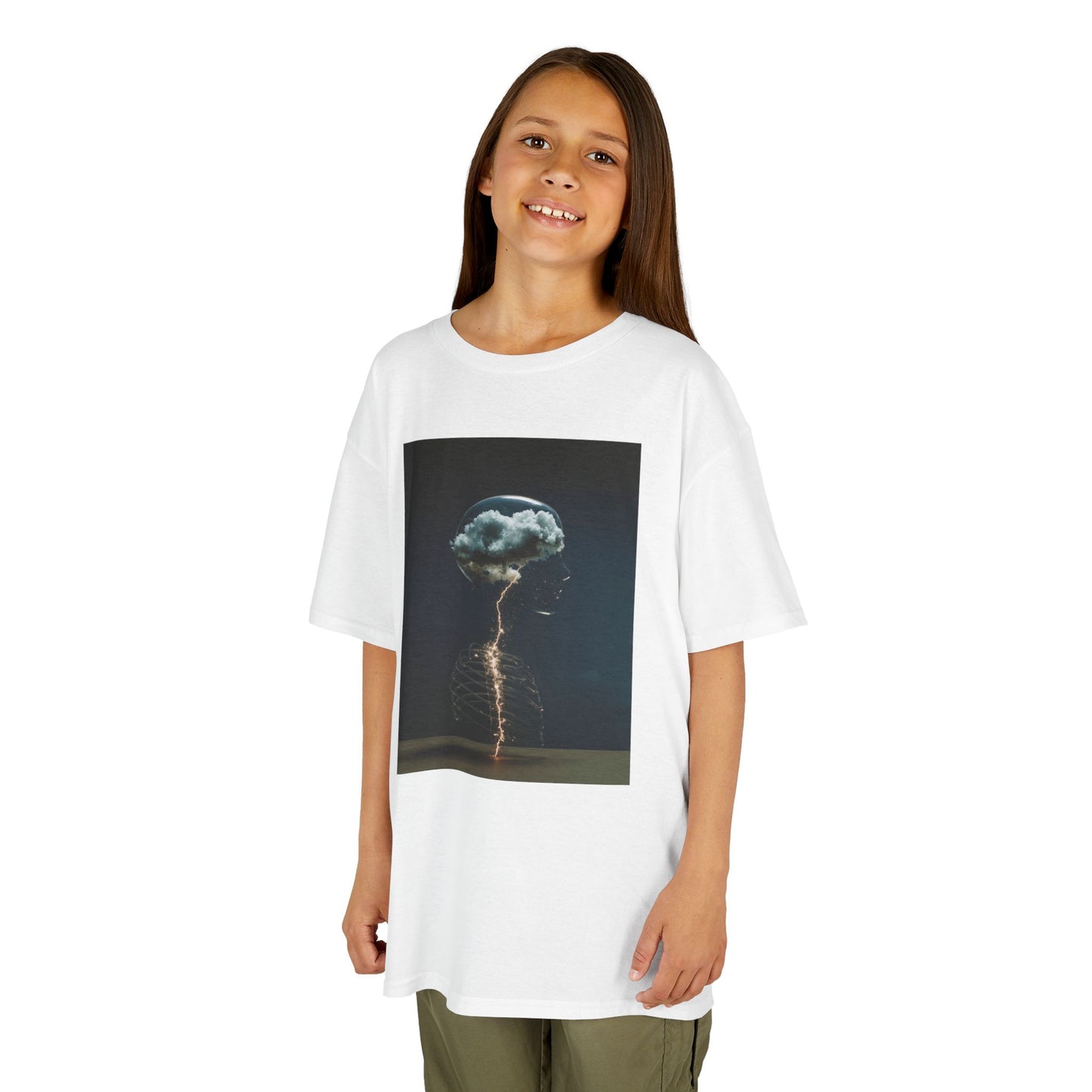 Electric Jellyfish Kids Tee, Cool Kids T-Shirt, Surfer Vibe Tee, Summer Fun Shirt, Eco-Friendly Cotton Tee