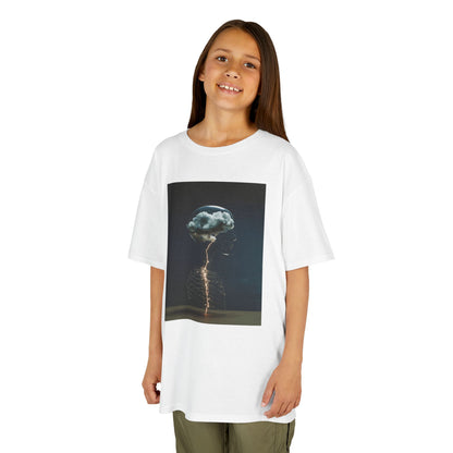 Electric Jellyfish Kids Tee, Cool Kids T-Shirt, Surfer Vibe Tee, Summer Fun Shirt, Eco-Friendly Cotton Tee