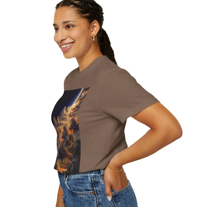 Cosmic Landscape T-Shirt, Unisex Graphic Tee, Vintage Style Top, Gift for Space Lovers, Art Print Shirt