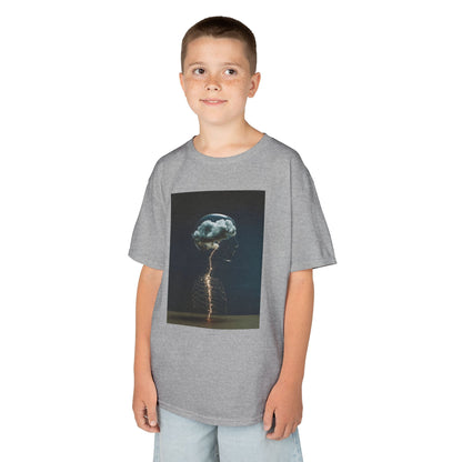 Electric Jellyfish Kids Tee, Cool Kids T-Shirt, Surfer Vibe Tee, Summer Fun Shirt, Eco-Friendly Cotton Tee